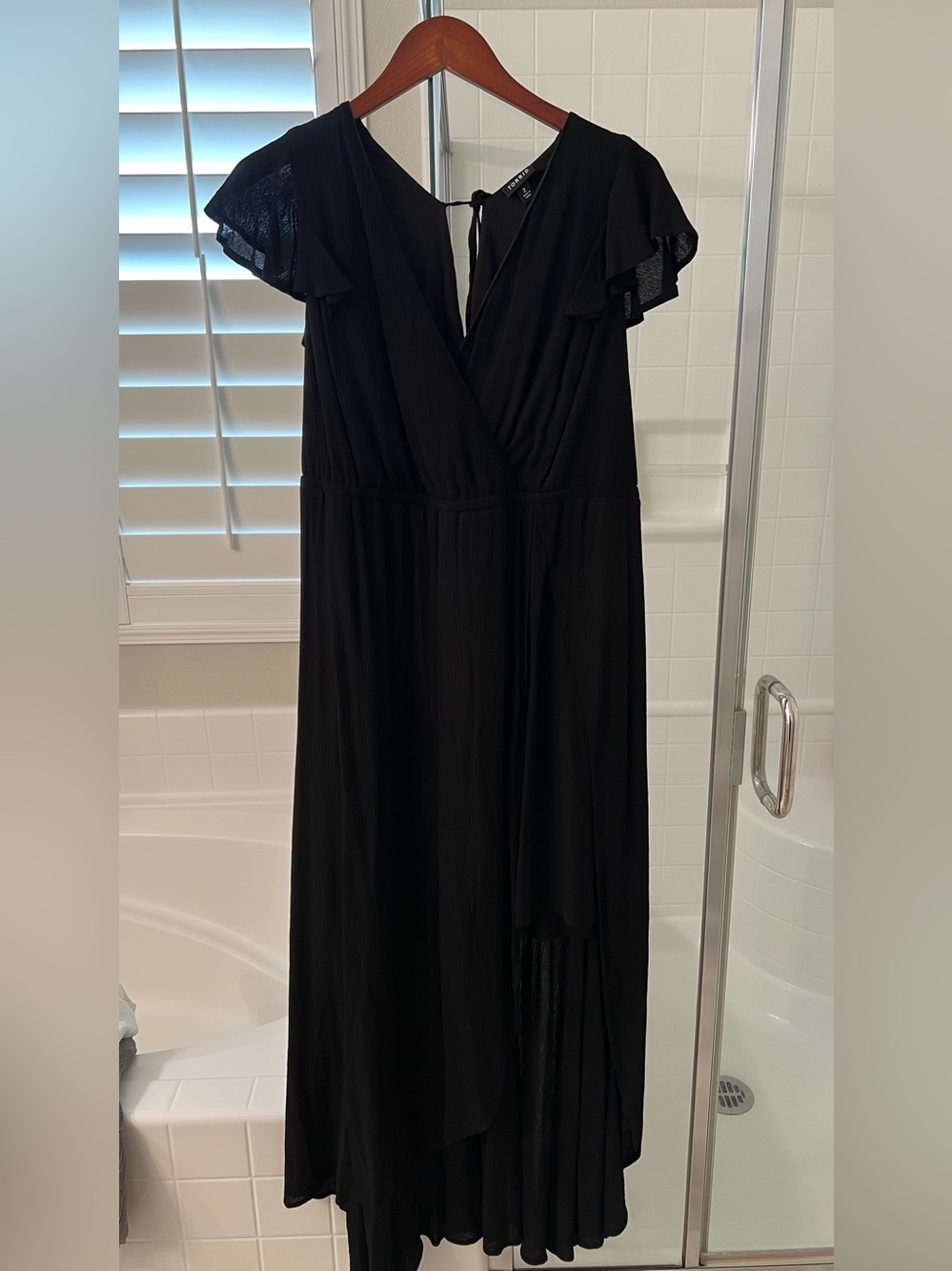 Torrid Black High Low Maxi Romper Dress Built In Shorts Size 2